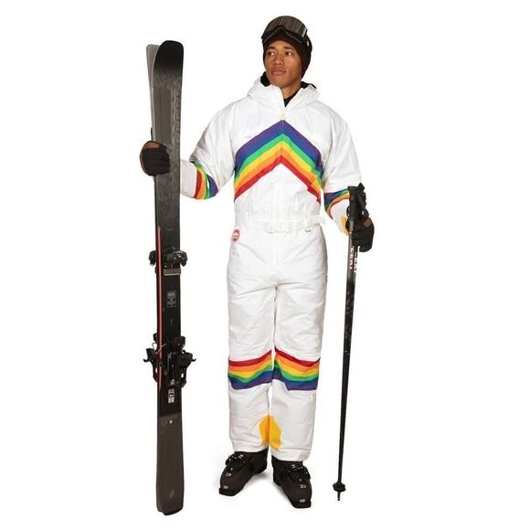 🌈 Tipsy Elves Men’s Sunrise Shredder Ski Suit NEW - Picture 3 of 14